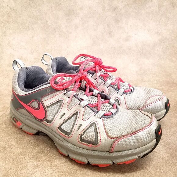 Nike Womens Air Alvord 10 512038-002 Size 8.5 Gray Red Lace Up Trail Running - Picture 1 of 12